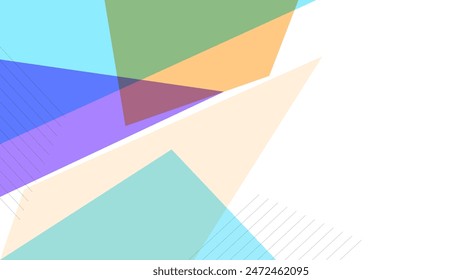 ABSTRACT BACKGROUND WITH GEOMETRIC SHAPES PASTEL FLAT COLOR VECTOR DESIGN TEMPLATE FOR WALLPAPER, COVER DESIGN, HOMEPAGE DESIGN