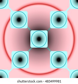 Abstract background with geometric shapes pattern.