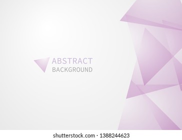 Abstract background of geometric shapes. Geometric shapes pink. Vector illustration, triangle.