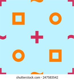 Abstract background geometric shapes pink orange