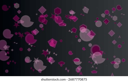 Abstrakter Hintergrund mit geometrischen Formen in Rosa und Grau