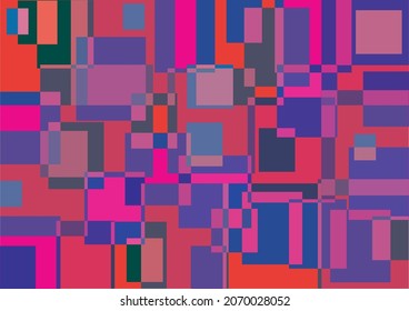 abstract background of geometric shapes in red and blue tones