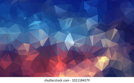 Abstract Background of geometric shapes. Retro triangle background. Colorful mosaic pattern.