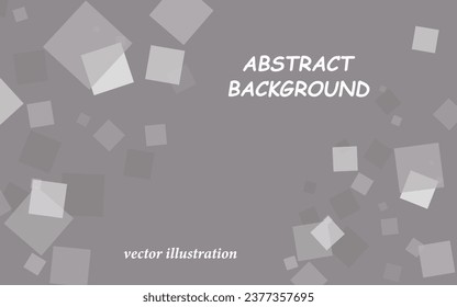 Abstract background from geometric shapes. Square shapes of various colors and transparency. Platform for advertising.Vector illustration.