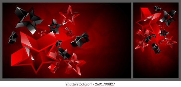 Abstract background, geometric shapes, star shapes, vector illustration.
