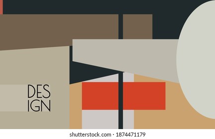 Abstract background with geometric shapes and stripes. Modern concept. Can be used for banners, covers, web, interior decoration, social media.