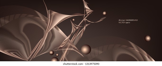 Abstract background with geometric shapes with the structure of metal. Vector eps10.