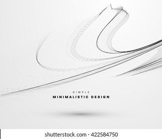 Antecedentes abstractos. Formas geométricas para el diseño técnico. Ola vectorial para presentación, informes anuales, folletos, folletos, pósters, tarjetas de presentación y documentos Diseño de portadas