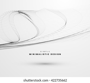 Abstract Background. Geometric Shapes for Techno Design. Vector Wave for Presentation, Annual Reports, Brochures, Leaflets, Posters, Business Cards and Documents Cover Pages Design