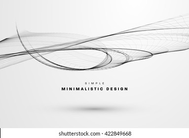 Abstract Background. Geometric Shapes for Techno Design. Vector Wave for Presentation, Annual Reports, Brochures, Leaflets, Posters, Business Cards and Documents Cover Pages Design