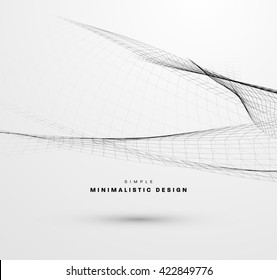 Abstract Background. Geometric Shapes for Techno Design. Vector Wave for Presentation, Annual Reports, Brochures, Leaflets, Posters, Business Cards and Documents Cover Pages Design