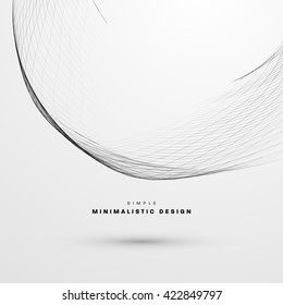 Abstract Background. Geometric Shapes for Techno Design. Vector Wave for Presentation, Annual Reports, Brochures, Leaflets, Posters, Business Cards and Documents Cover Pages Design