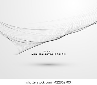 Abstract Background. Geometric Shapes for Techno Design. Vector Wave for Presentation, Annual Reports, Brochures, Leaflets, Posters, Business Cards and Documents Cover Pages Design