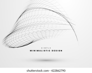 Abstract Background. Geometric Shapes for Techno Design. Vector Wave for Presentation, Annual Reports, Brochures, Leaflets, Posters, Business Cards and Documents Cover Pages Design