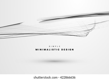 Abstract Background. Geometric Shapes for Techno Design. Vector Wave for Presentation, Annual Reports, Brochures, Leaflets, Posters, Business Cards and Documents Cover Pages Design
