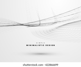 Abstract Background. Geometric Shapes for Techno Design. Vector Wave for Presentation, Annual Reports, Brochures, Leaflets, Posters, Business Cards and Documents Cover Pages Design