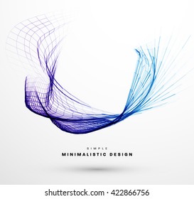 Abstract Background. Geometric Shapes for Techno Design. Vector Wave for Presentation, Annual Reports, Brochures, Leaflets, Posters, Business Cards and Documents Cover Pages Design