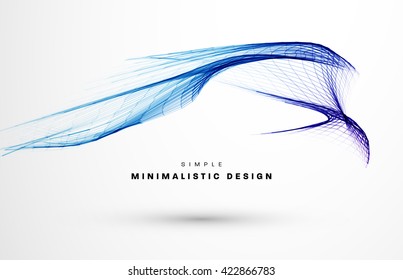 Abstract Background. Geometric Shapes for Techno Design. Vector Wave for Presentation, Annual Reports, Brochures, Leaflets, Posters, Business Cards and Documents Cover Pages Design