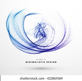 Abstract Background. Geometric Shapes for Techno Design. Vector Wave for Presentation, Annual Reports, Brochures, Leaflets, Posters, Business Cards and Documents Cover Pages Design