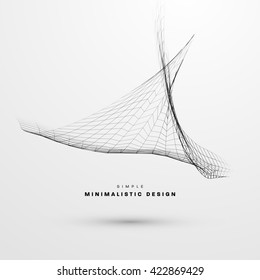 Antecedentes abstractos. Formas geométricas para el diseño técnico. Ola vectorial para presentación, informes anuales, folletos, folletos, pósters, tarjetas de presentación y documentos Diseño de portadas