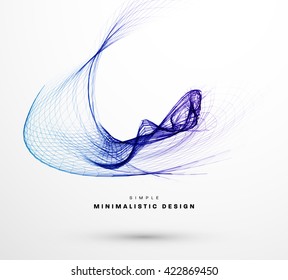 Abstract Background. Geometric Shapes for Techno Design. Vector Wave for Presentation, Annual Reports, Brochures, Leaflets, Posters, Business Cards and Documents Cover Pages Design