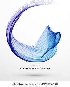 Abstract Background. Geometric Shapes for Techno Design. Vector Wave for Presentation, Annual Reports, Brochures, Leaflets, Posters, Business Cards and Documents Cover Pages Design