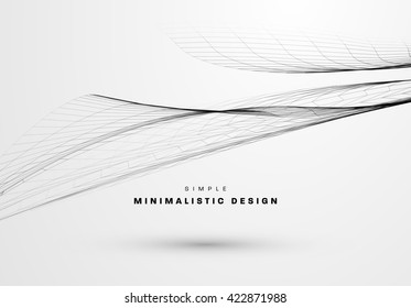 Abstract Background. Geometric Shapes for Techno Design. Vector Wave for Presentation, Annual Reports, Brochures, Leaflets, Posters, Business Cards and Documents Cover Pages Design