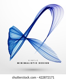 Abstract Background. Geometric Shapes for Techno Design. Vector Wave for Presentation, Annual Reports, Brochures, Leaflets, Posters, Business Cards and Documents Cover Pages Design