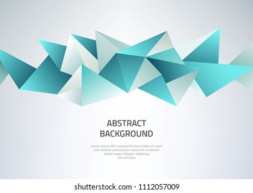 Abstract background with geometric shapes. Template on the theme of business and modern technology.
