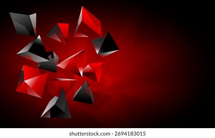 Fondo Abstractas, Formas geométricas, forma de triángulo y Ilustración vectorial.