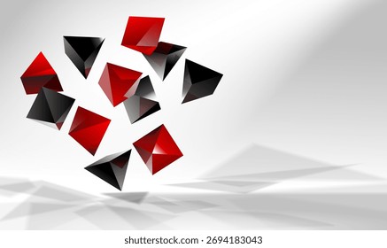 Abstract background, geometric shapes, triangle shape and vector illustration.