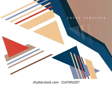 Fondo abstracto de formas geométricas, triángulos, líneas. Antecedentes del concepto de negocio tecnológico. Diseño de estilo. Ilustración vectorial.