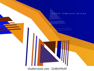 Fondo abstracto de formas geométricas, triángulos, líneas. Antecedentes del concepto de negocio tecnológico. Diseño de estilo. Ilustración vectorial.