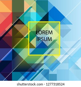 Abstract background with geometric shapes, useful for corporate designs, print, brochures etc