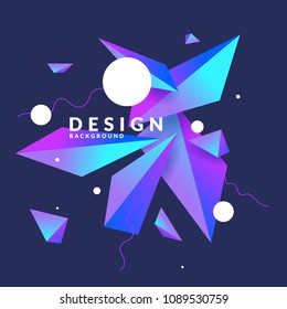 Abstract background with geometric shapes. Vector illustration in flat minimalistic style Abstract background with geometric shapes. Vector illustration in flat minimalistic style