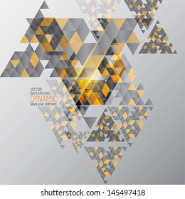 Abstract  Background With Geometric Shapes . Vector