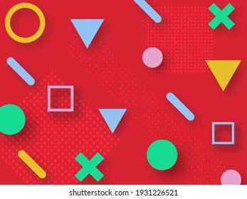 Abstract background with geometric shapes. Vector illustration
