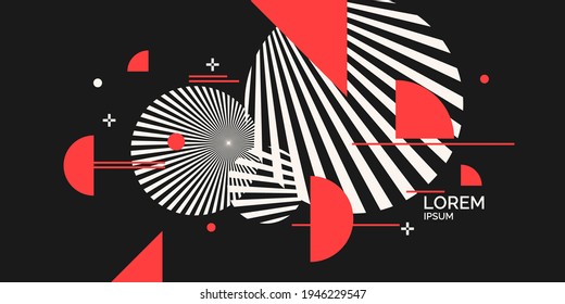 Abstract background with geometric shapes. Vector template for design.