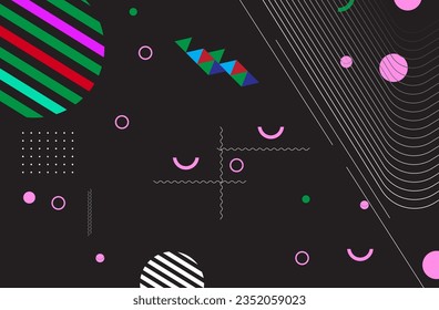 Abstract background with geometric shapes. Vector illustration for your design.