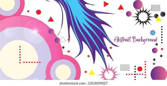 Abstract background with geometric shapes. Vector illustration for your design.