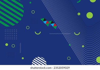 Abstract background with geometric shapes. Vector illustration for your design.