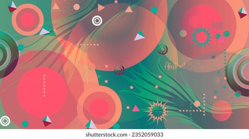 Abstract background with geometric shapes. Vector illustration for your design.