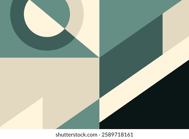 abstract background with geometric shapes, vector illustration in flat design style