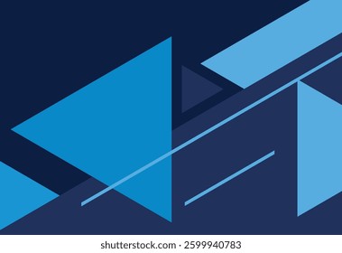 abstract background with geometric shapes, vector illustration in blue and white