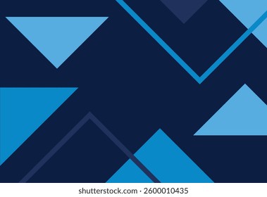 abstract background with geometric shapes. Vector illustration in blue colors.
