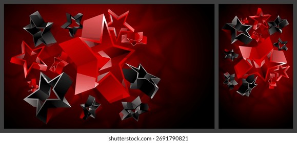 Abstract background, geometric shapes, vector illustration.