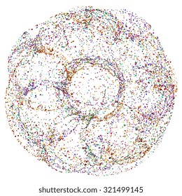 Abstract background of geometric shapes. Vector illustration