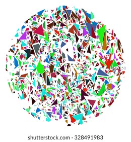 Abstract background of geometric shapes. Vector illustration