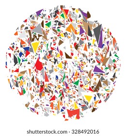 Abstract background of geometric shapes. Vector illustration