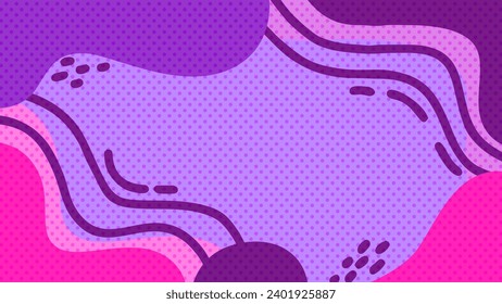  Abstract background with geometric shapes, waves, decorative lines and dot textures